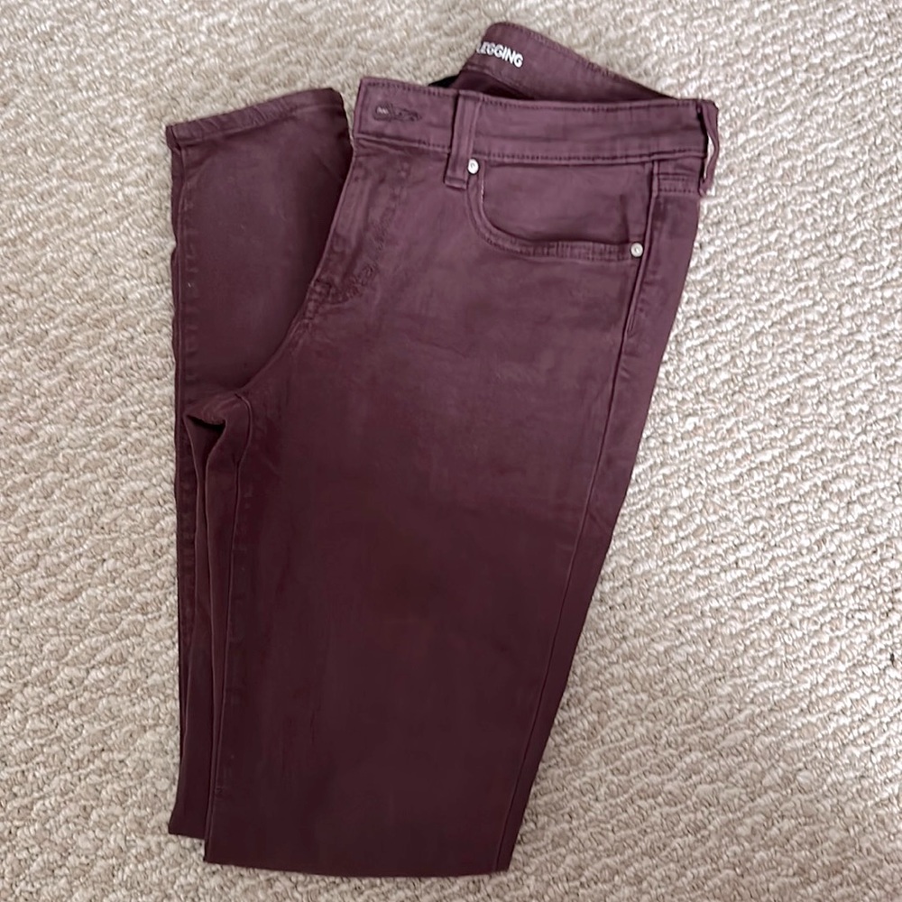 Maroon gap jeggings